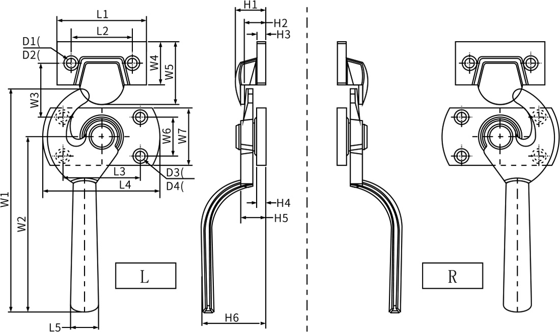 Cold Storage Compression Handle DK612