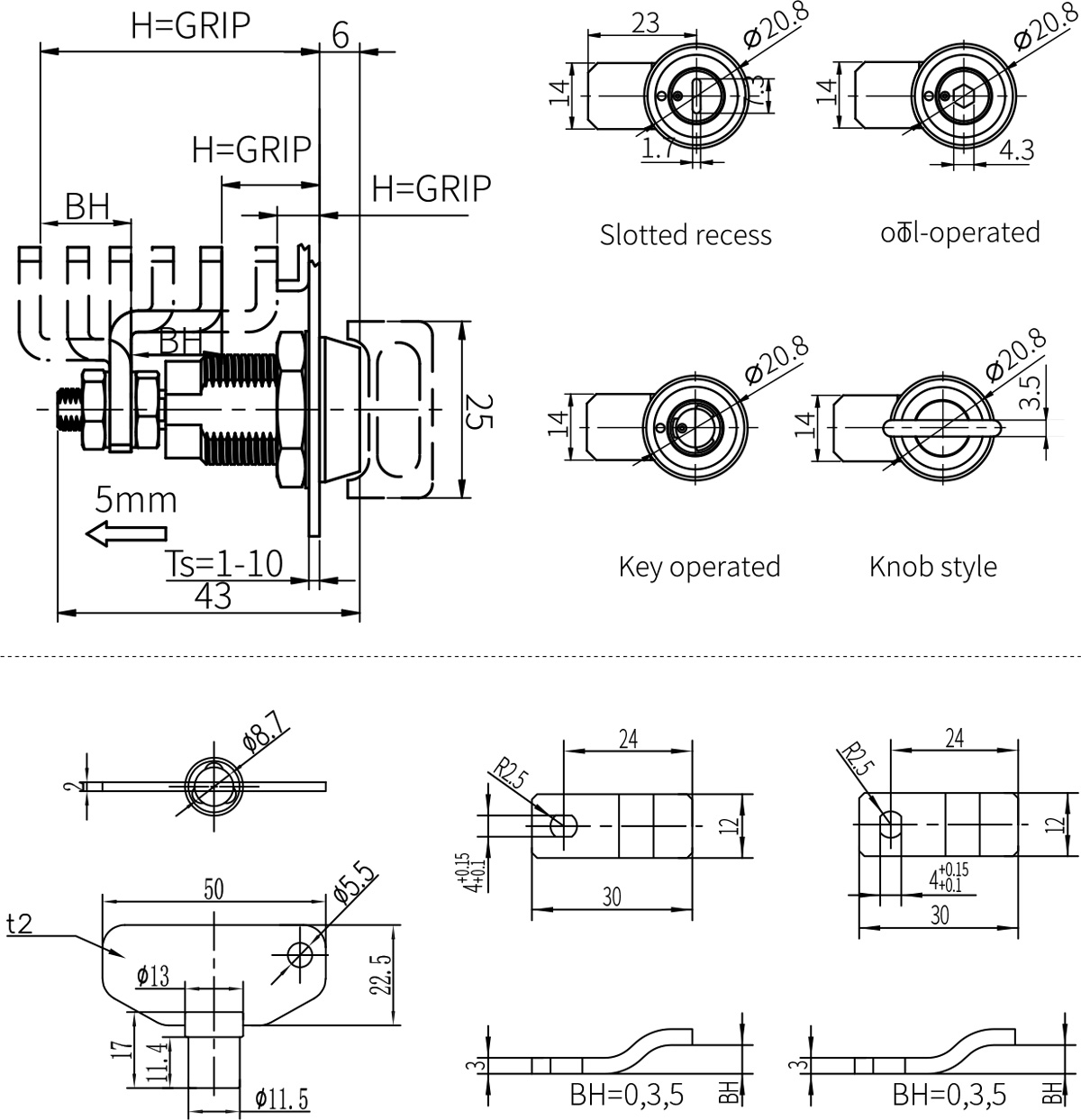 Compression Latches C4(MS816-3S)