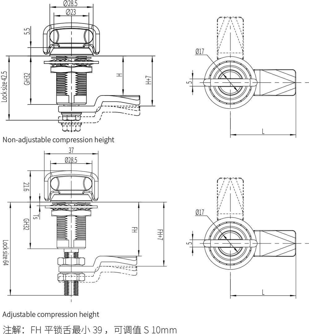 Compression Latches C6-1530.1531