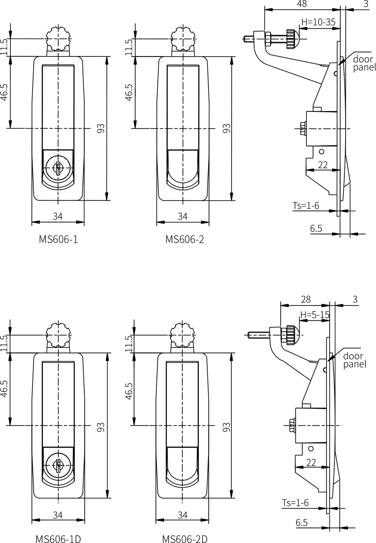 Compression Latches MS606