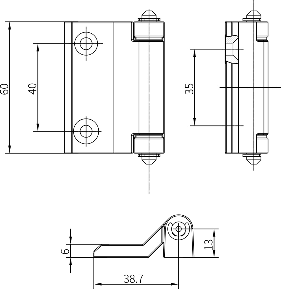 Concealed Hinges CL121