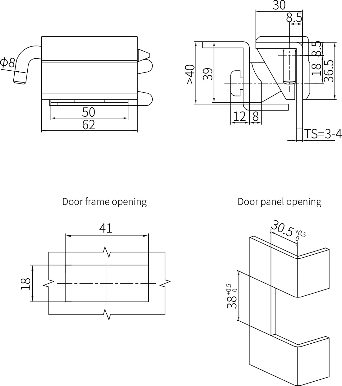 Concealed Hinges CL155
