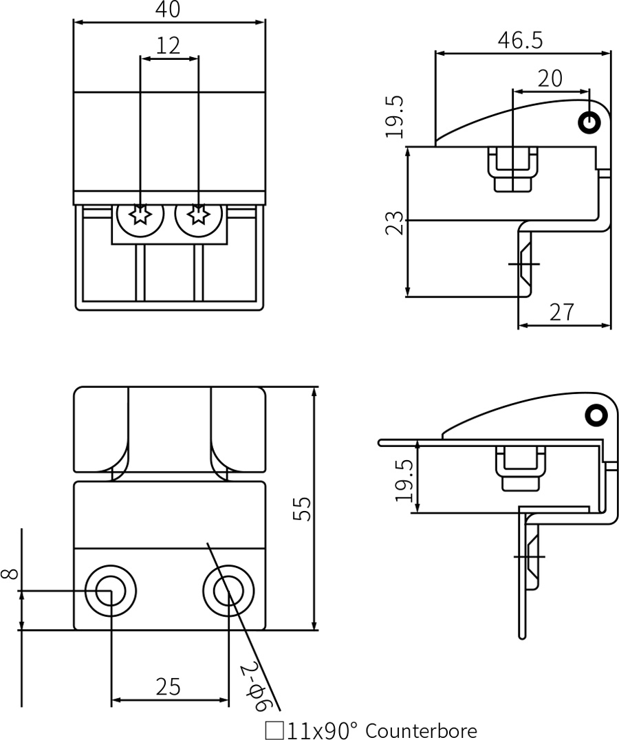 Concealed Hinges CL202-2T