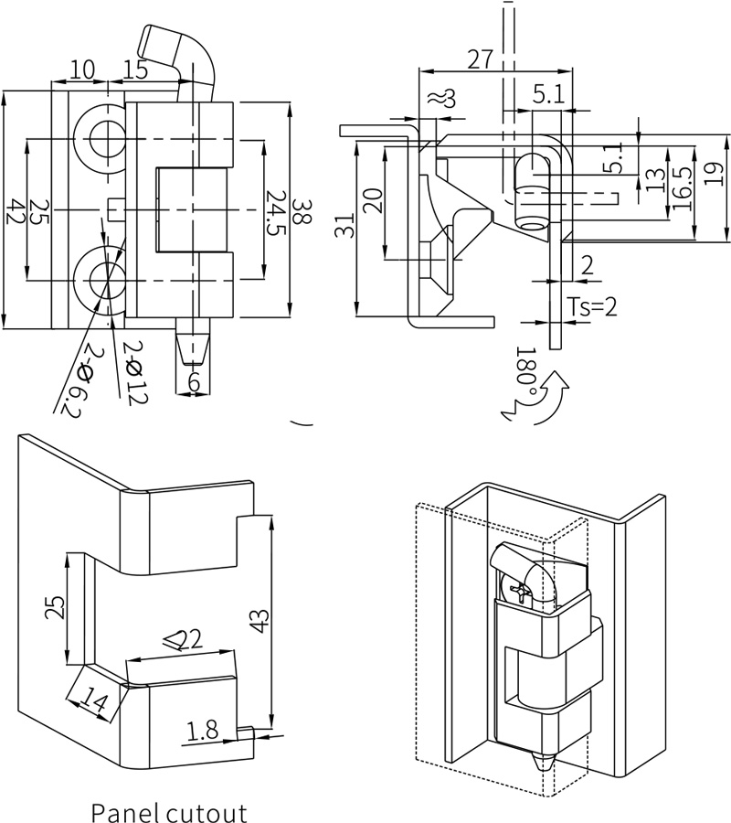 Concealed Hinges CL212