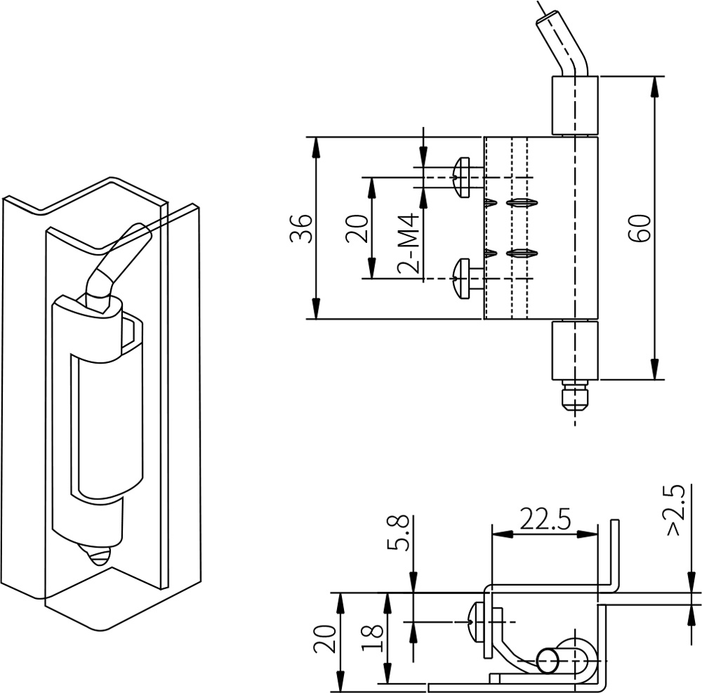 Concealed Hinges CL248
