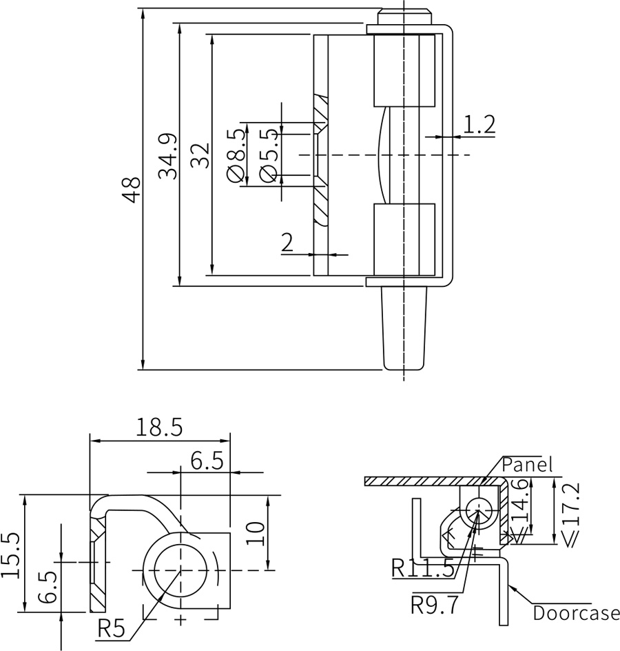 Concealed Hinges CL257