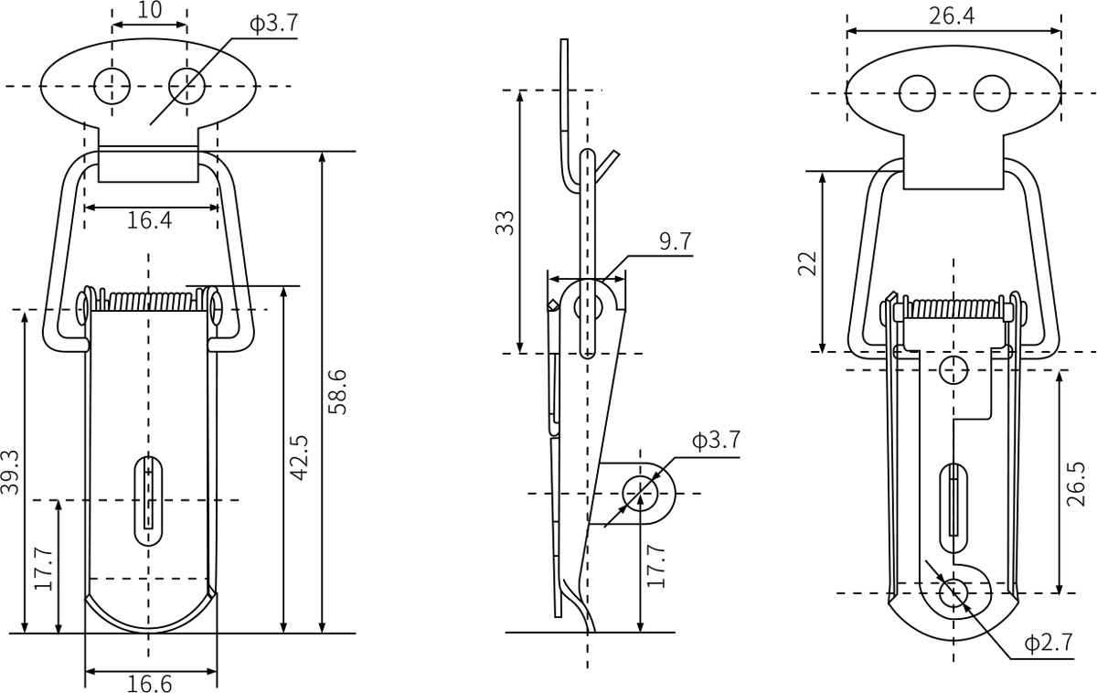Draw Latches DK101