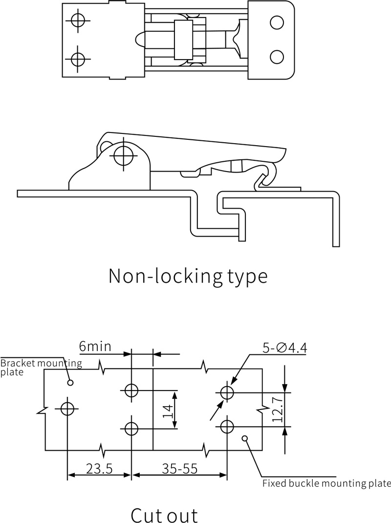 Draw Latches DK602