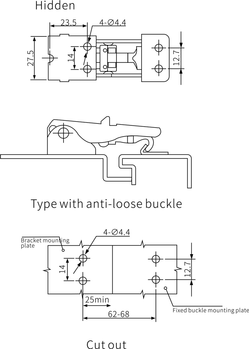 Draw Latches DK602