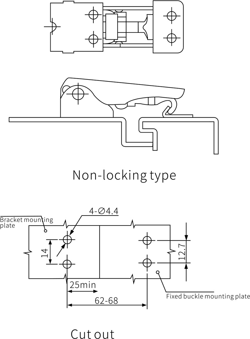 Draw Latches DK602