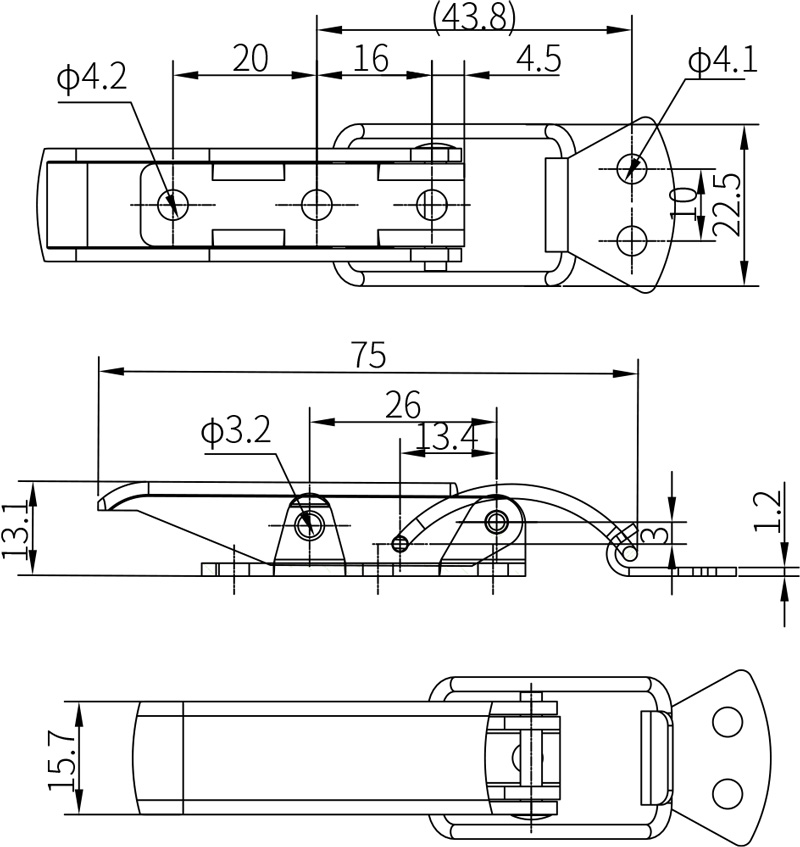 Draw Latches DK617