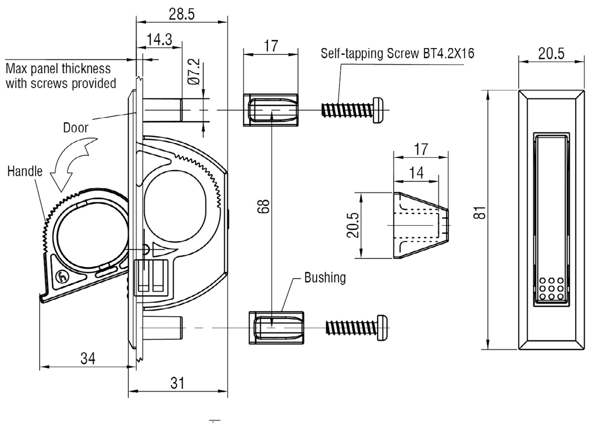 Flush Handle LS007