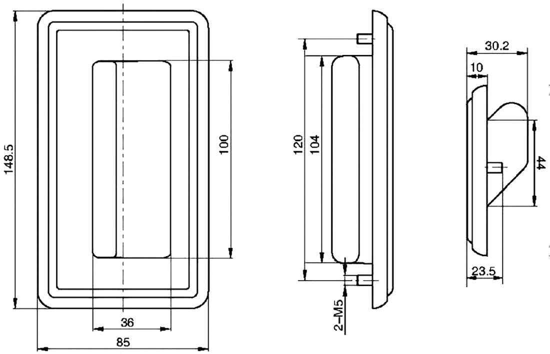 Flush Handle LS025