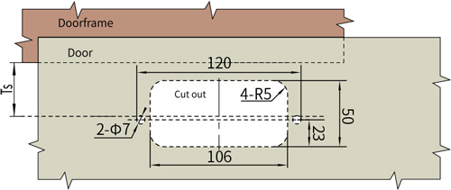 Flush Handle LS025