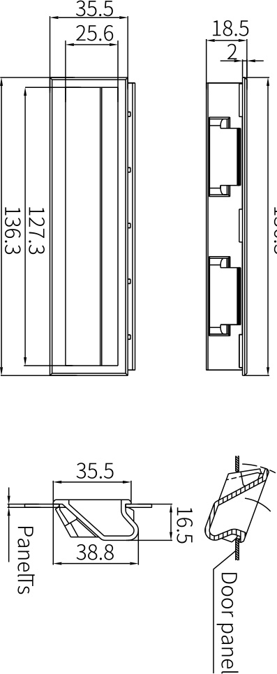 Flush Handle LS105-L