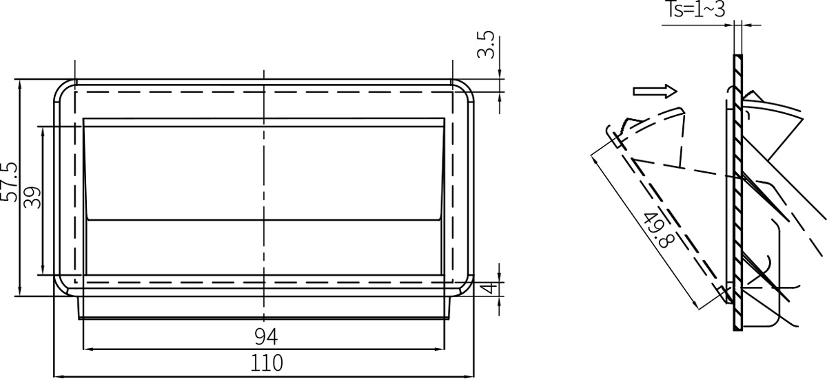 Flush Handle LS107
