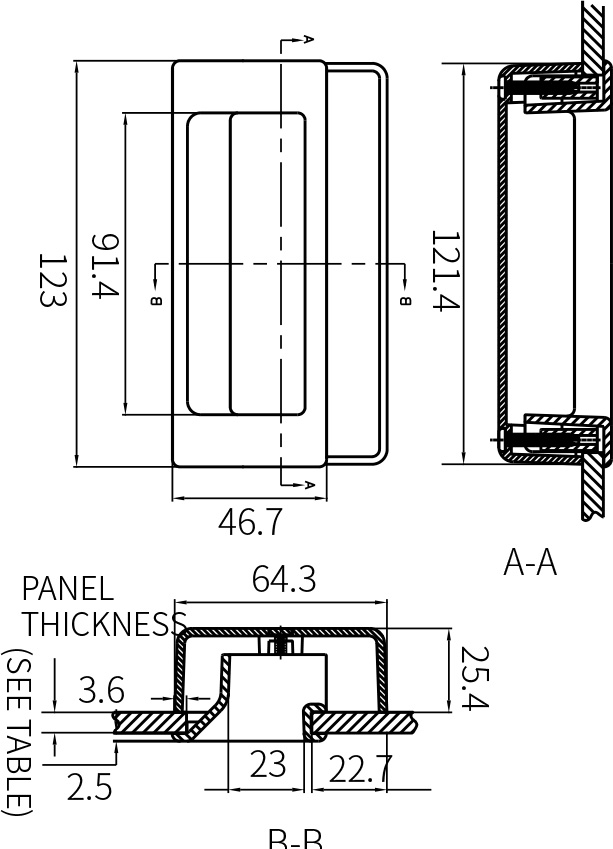 Flush Handle LS108