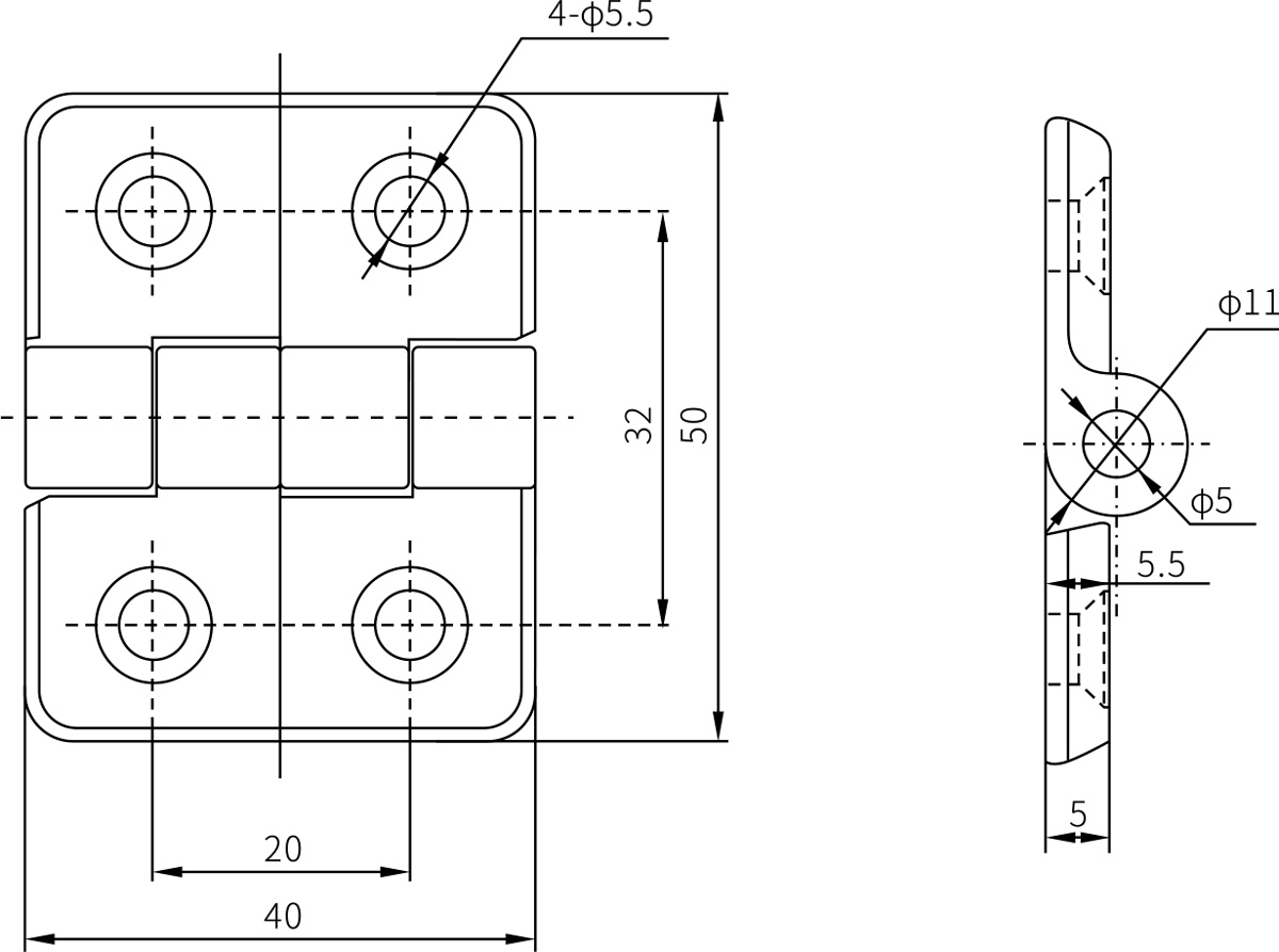 Free Swing Hinges CL004
