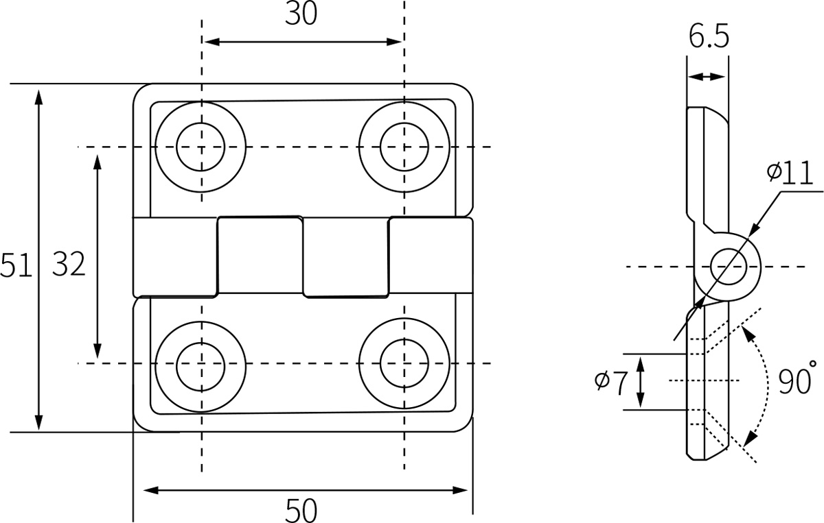 Free Swing Hinges CL005-1