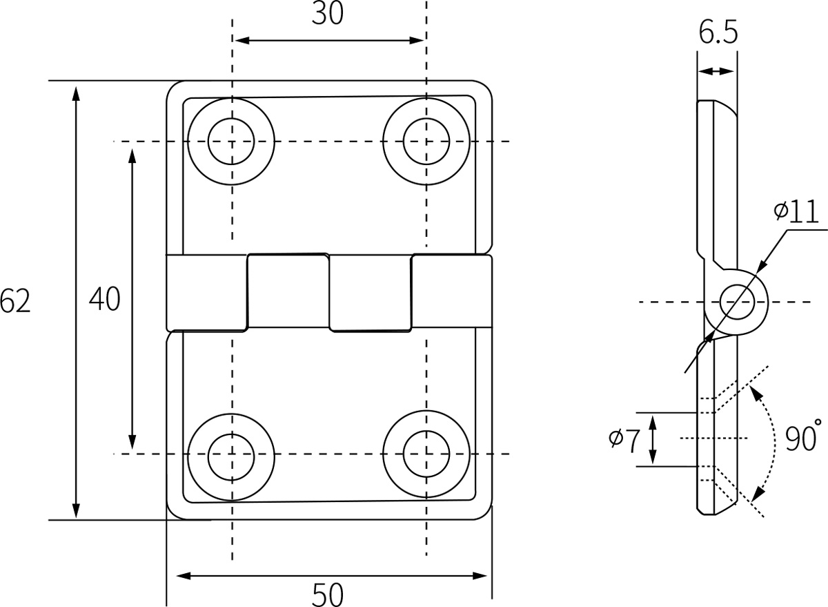Free Swing Hinges CL005-2