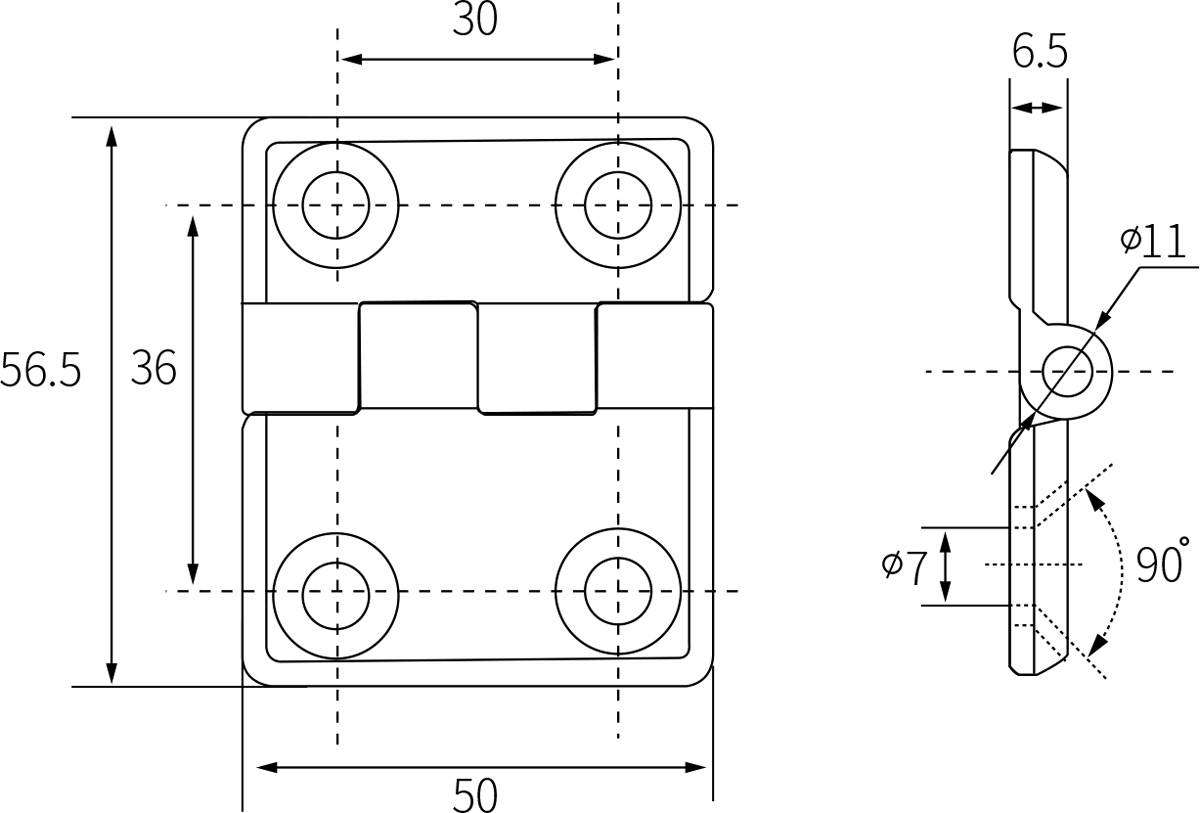 Free Swing Hinges CL005-3