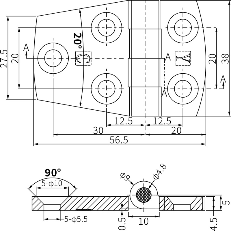 Free Swing Hinges CL067-1