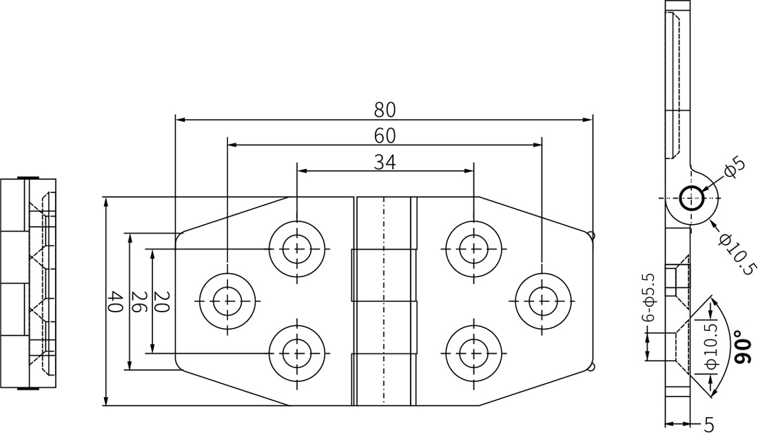Free Swing Hinges CL067-5