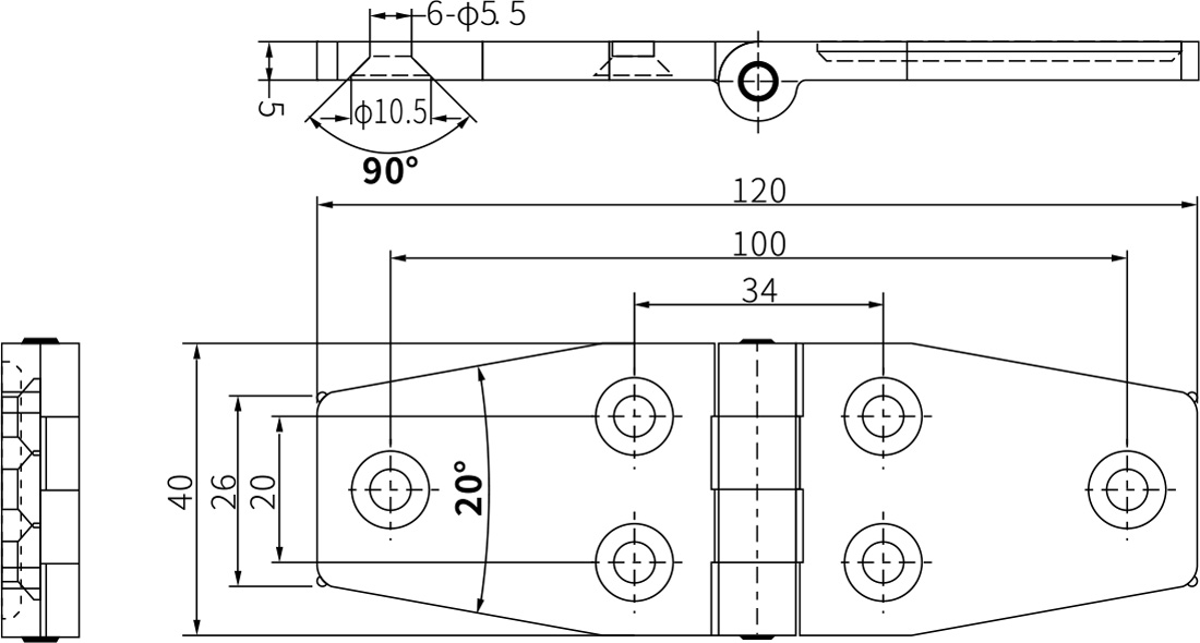 Free Swing Hinges CL067-7