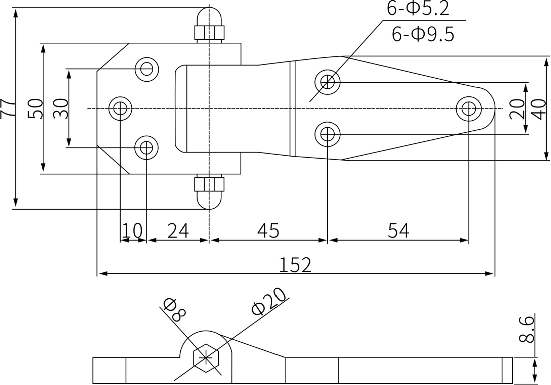 Free Swing Hinges CL070-1