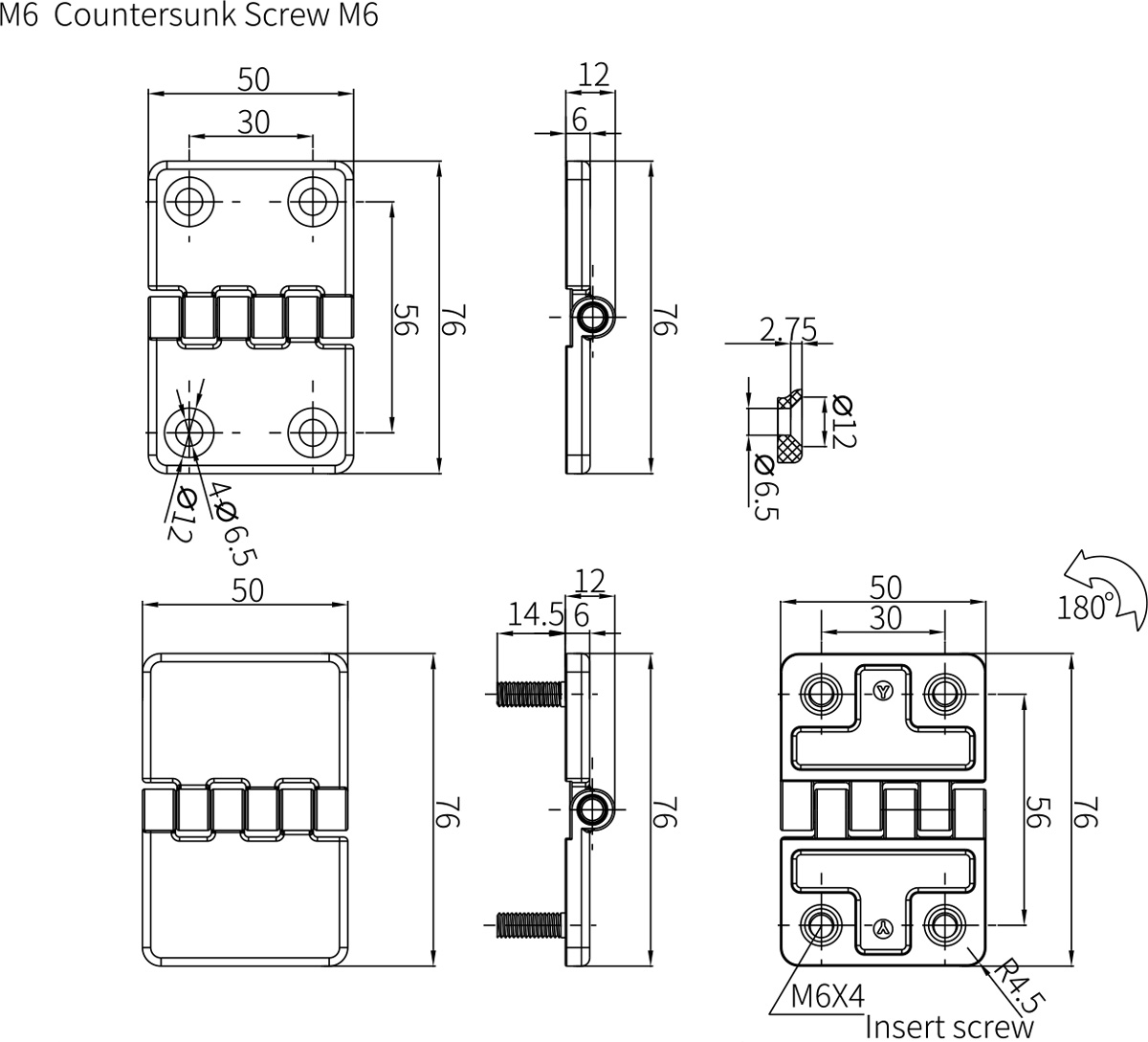 Free Swing Hinges CL214