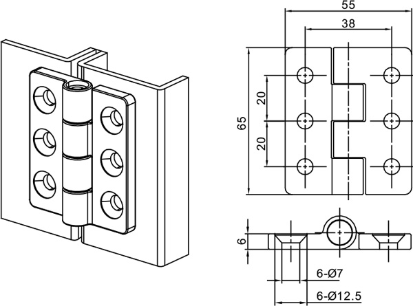 Free Swing Hinges CL233-1