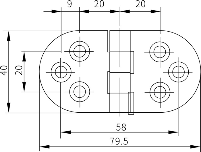 Free Swing Hinges CL238-3