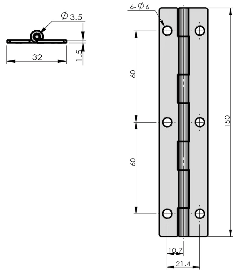 Free Swing Hinges CL253-5