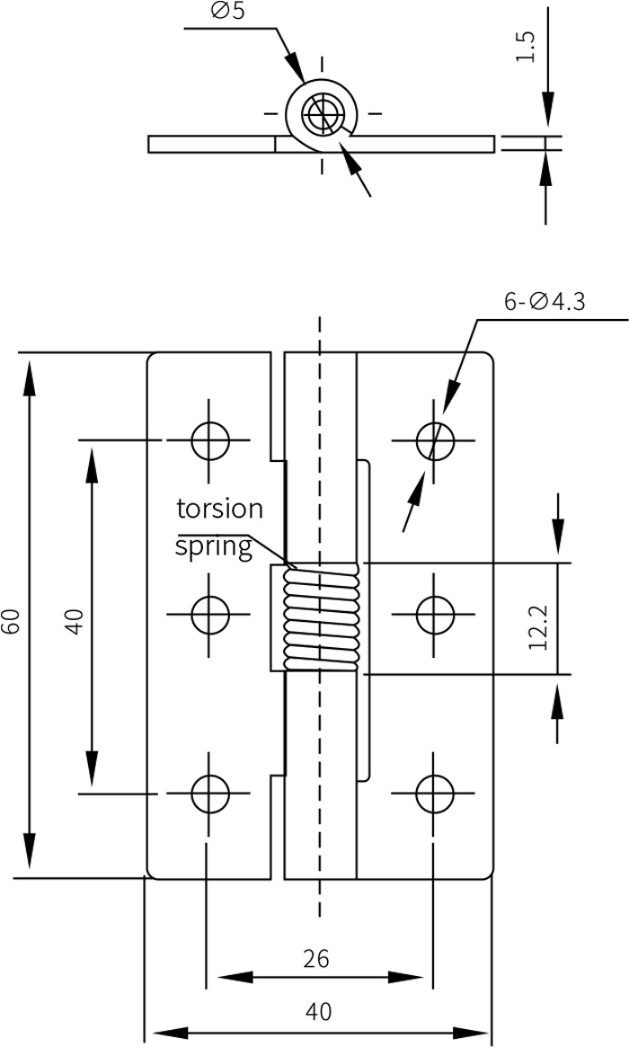 Free Swing Hinges CL253-6
