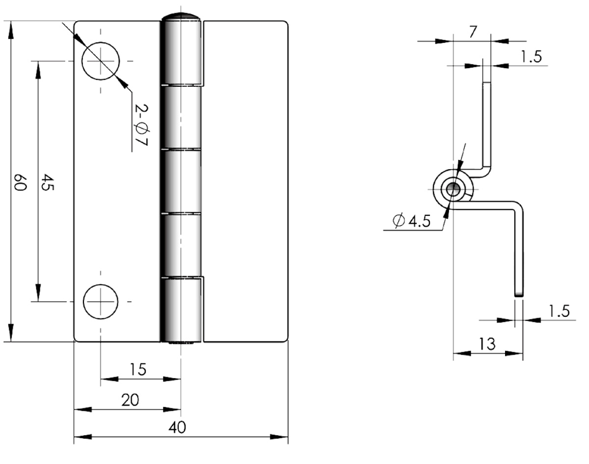 Free Swing Hinges CL261