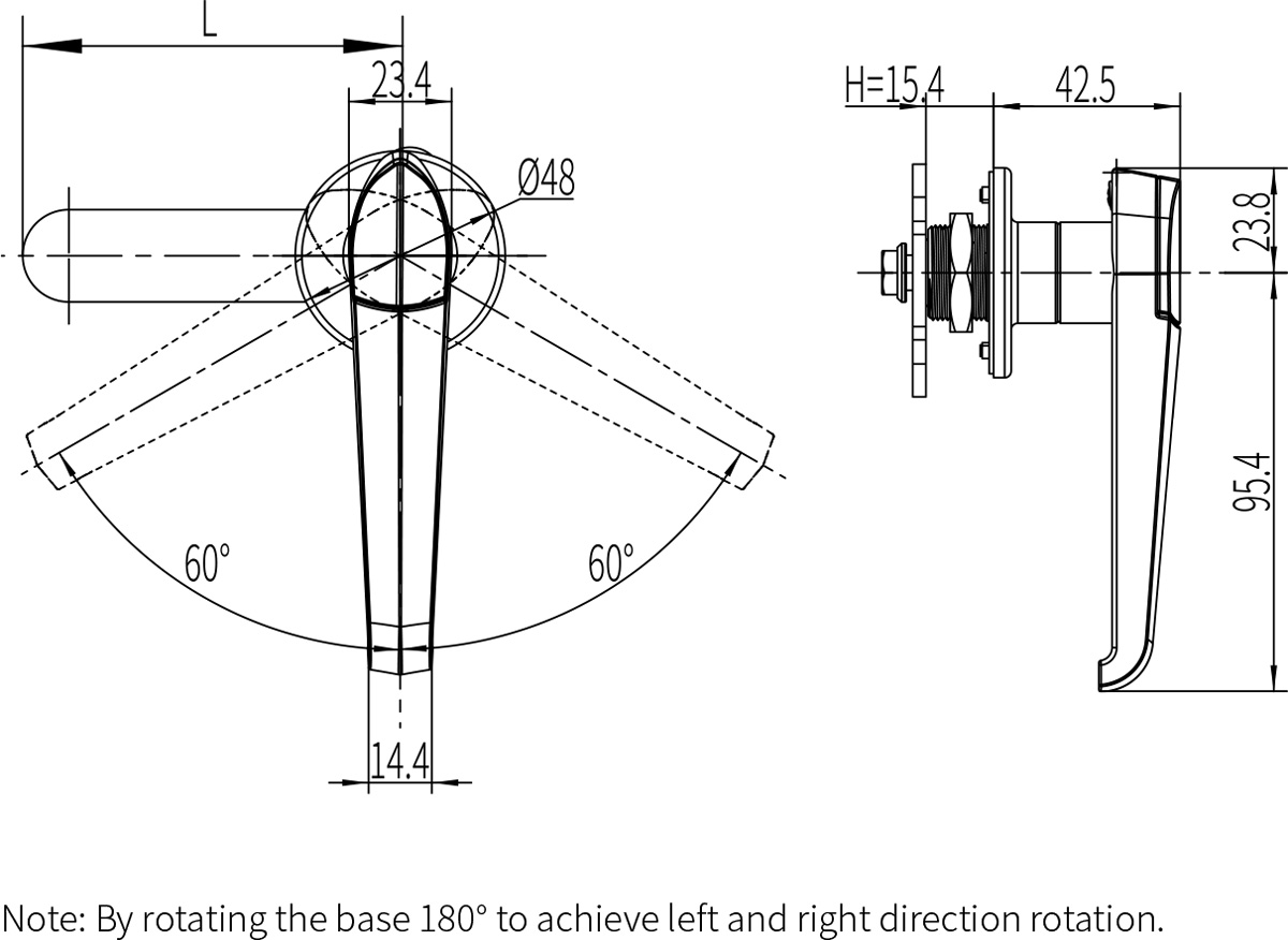 Handle Lock B-1303(MS306-3)
