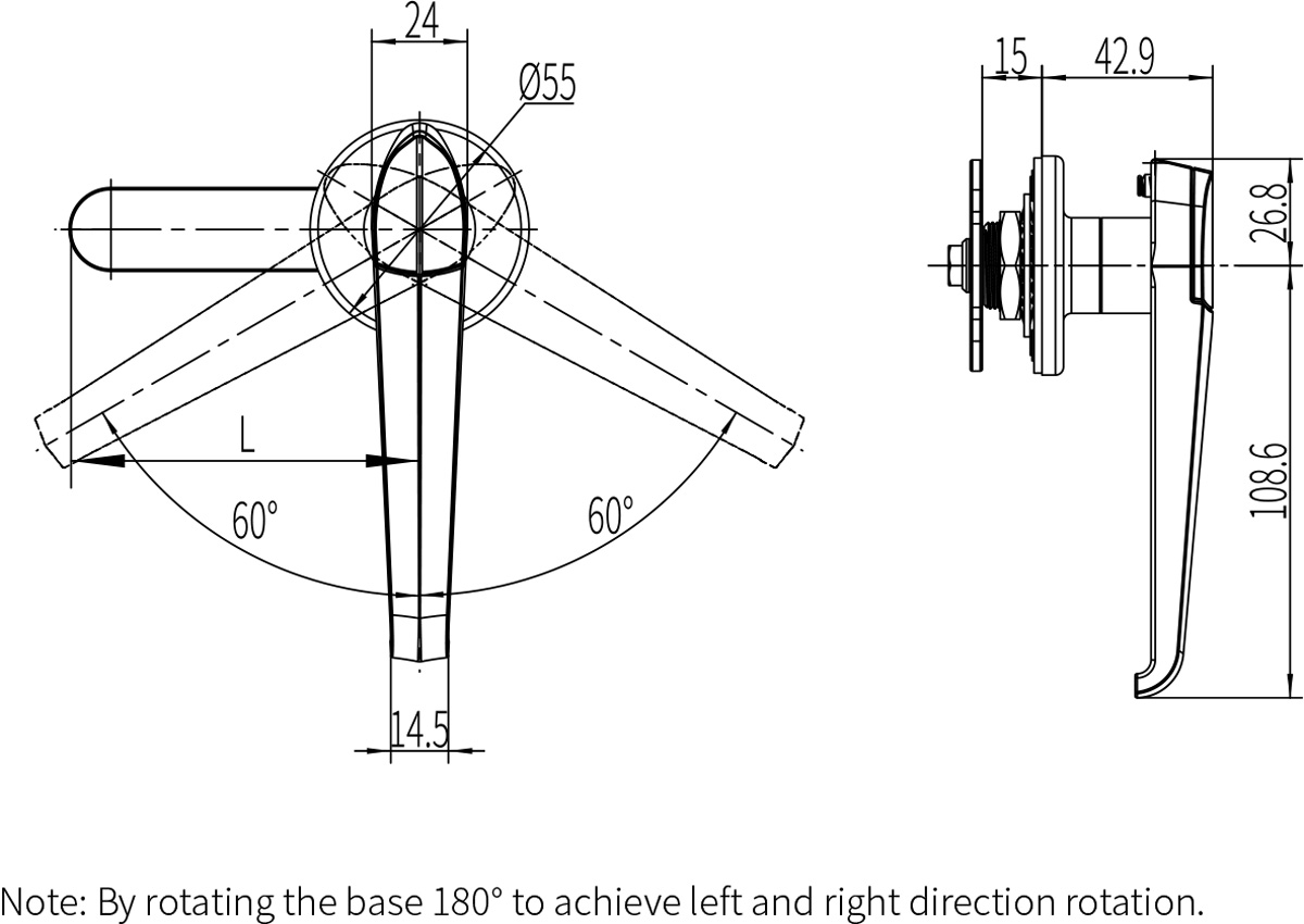 Handle Lock B-1304(MS306-2)
