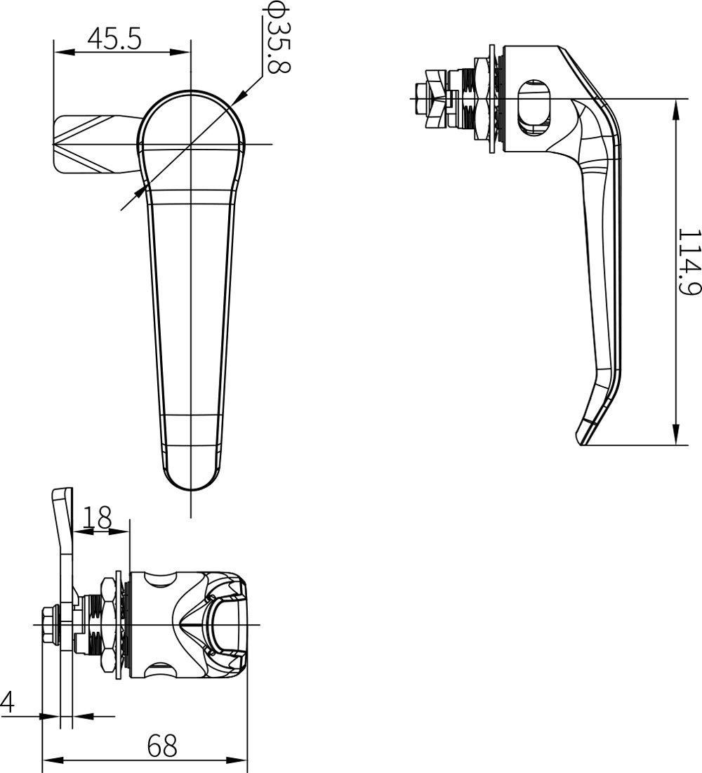 Handle Lock B-1308