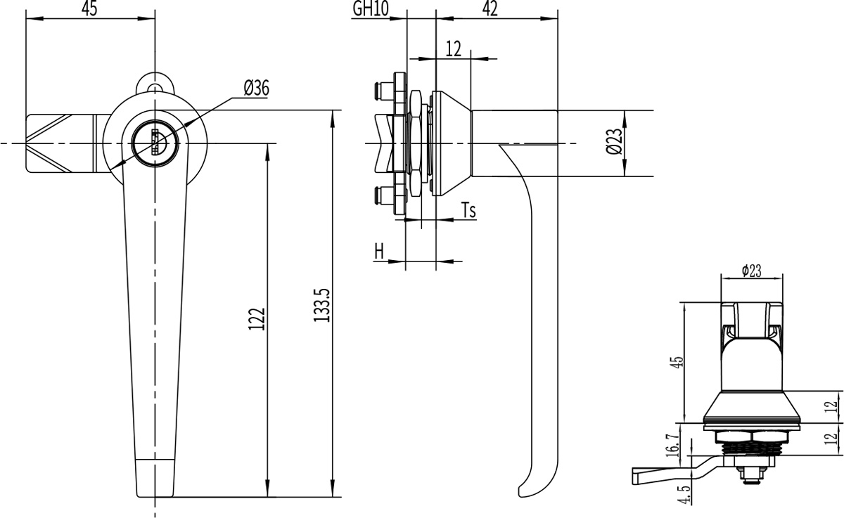 Handle Lock B-1311-1