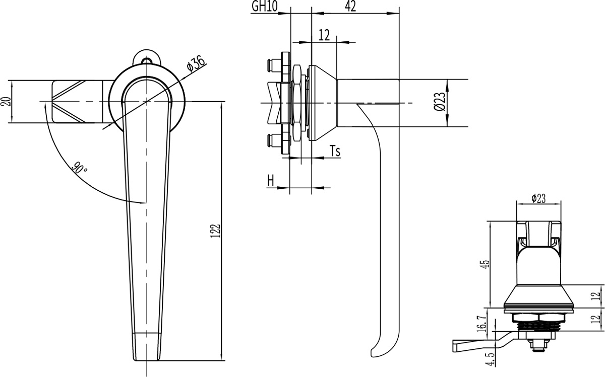 Handle Lock B-1311-2
