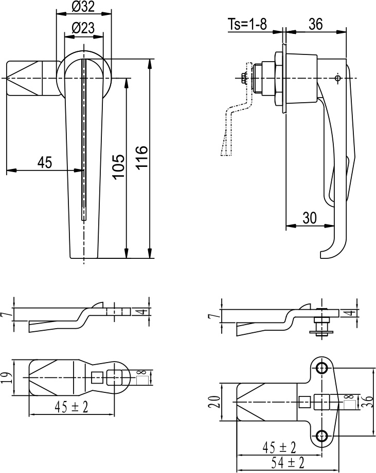 Handle Lock MS325
