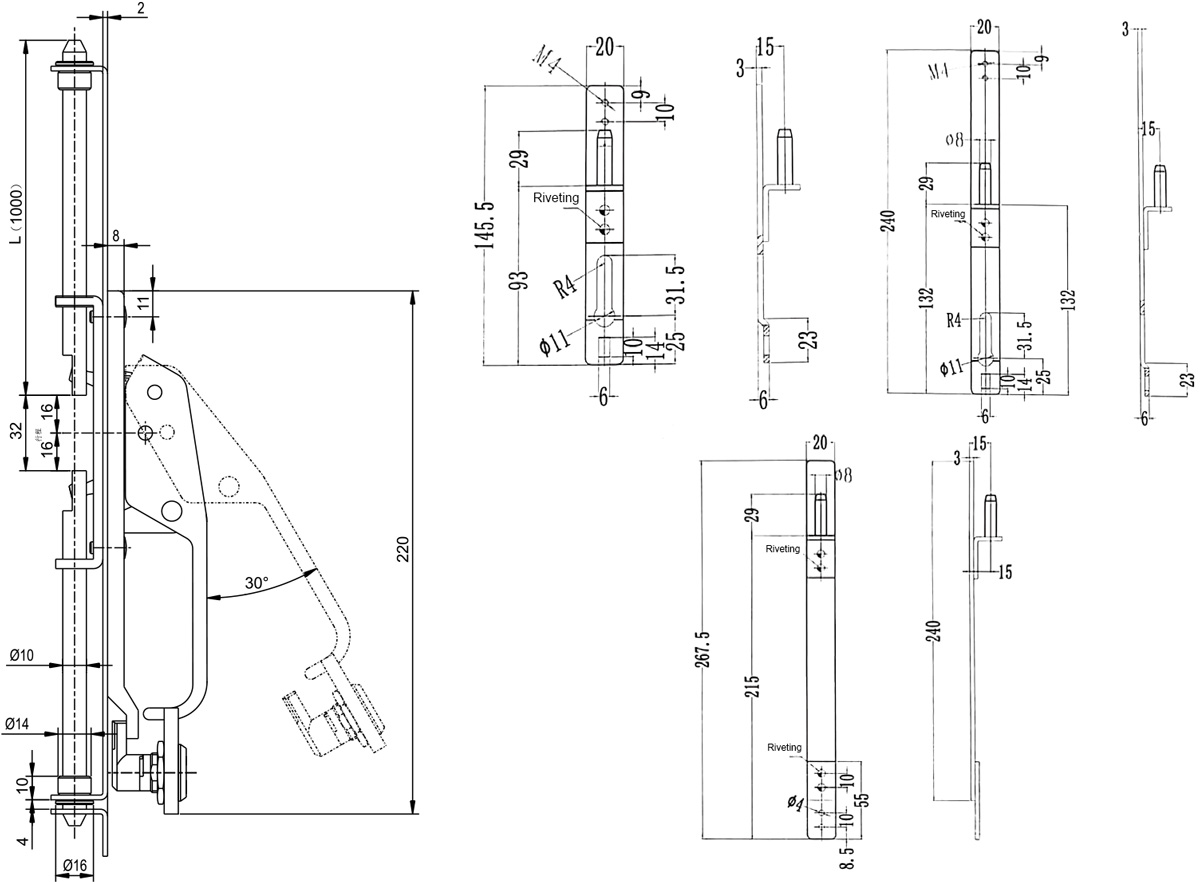Handle Lock MS887-3