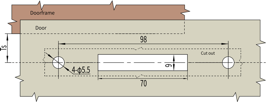 Handle Lock MS887-3