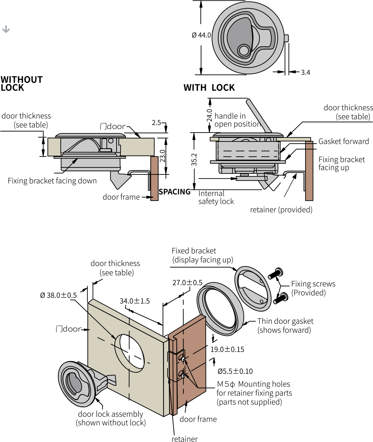 Push to Close Latch LS739