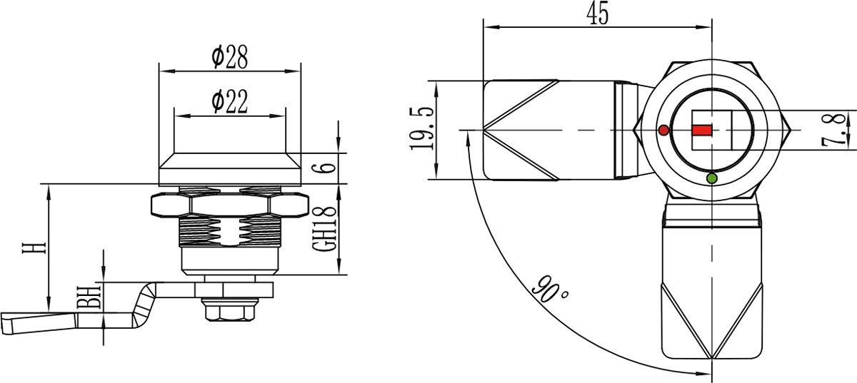 Quarter Turn Latch D1-1550