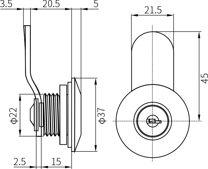 Quarter Turn Latch MS401-1