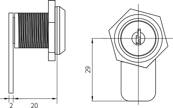 Quarter Turn Latch MS402-2