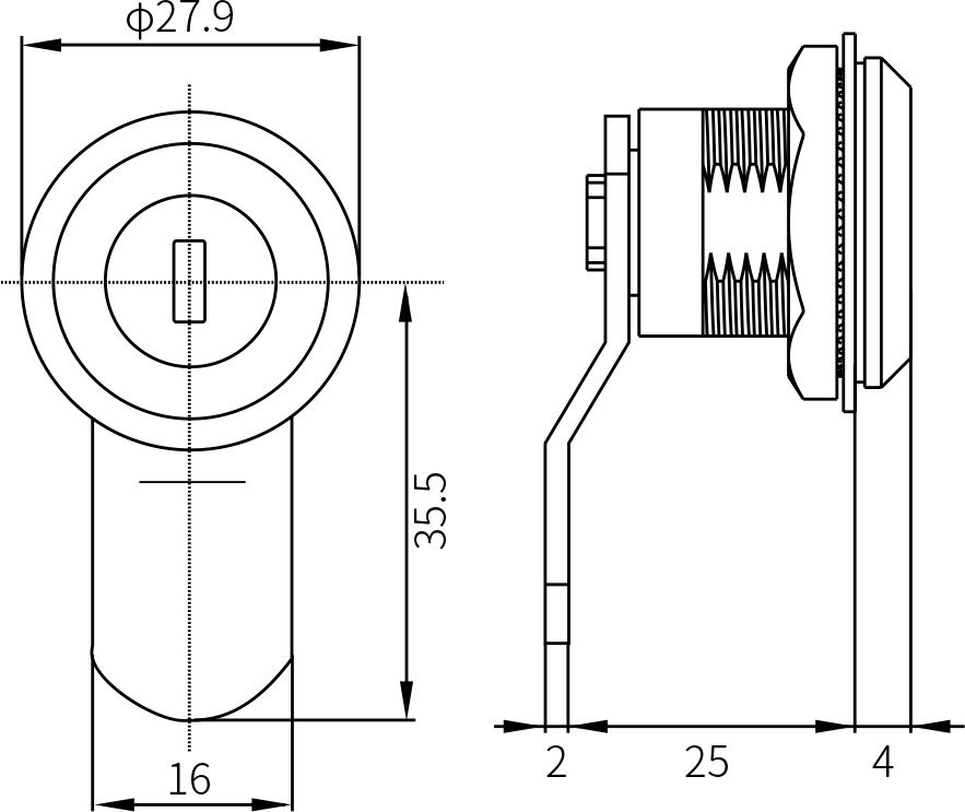 Quarter Turn Latch MS407-1