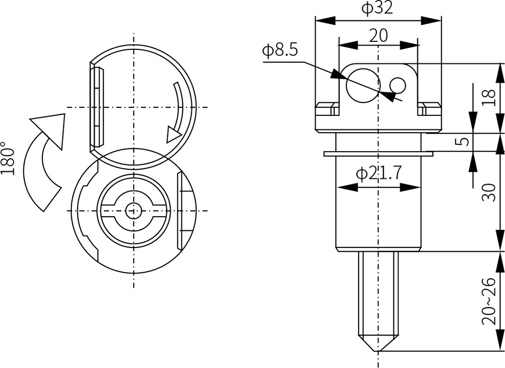 Quarter Turn Latch MS707-3