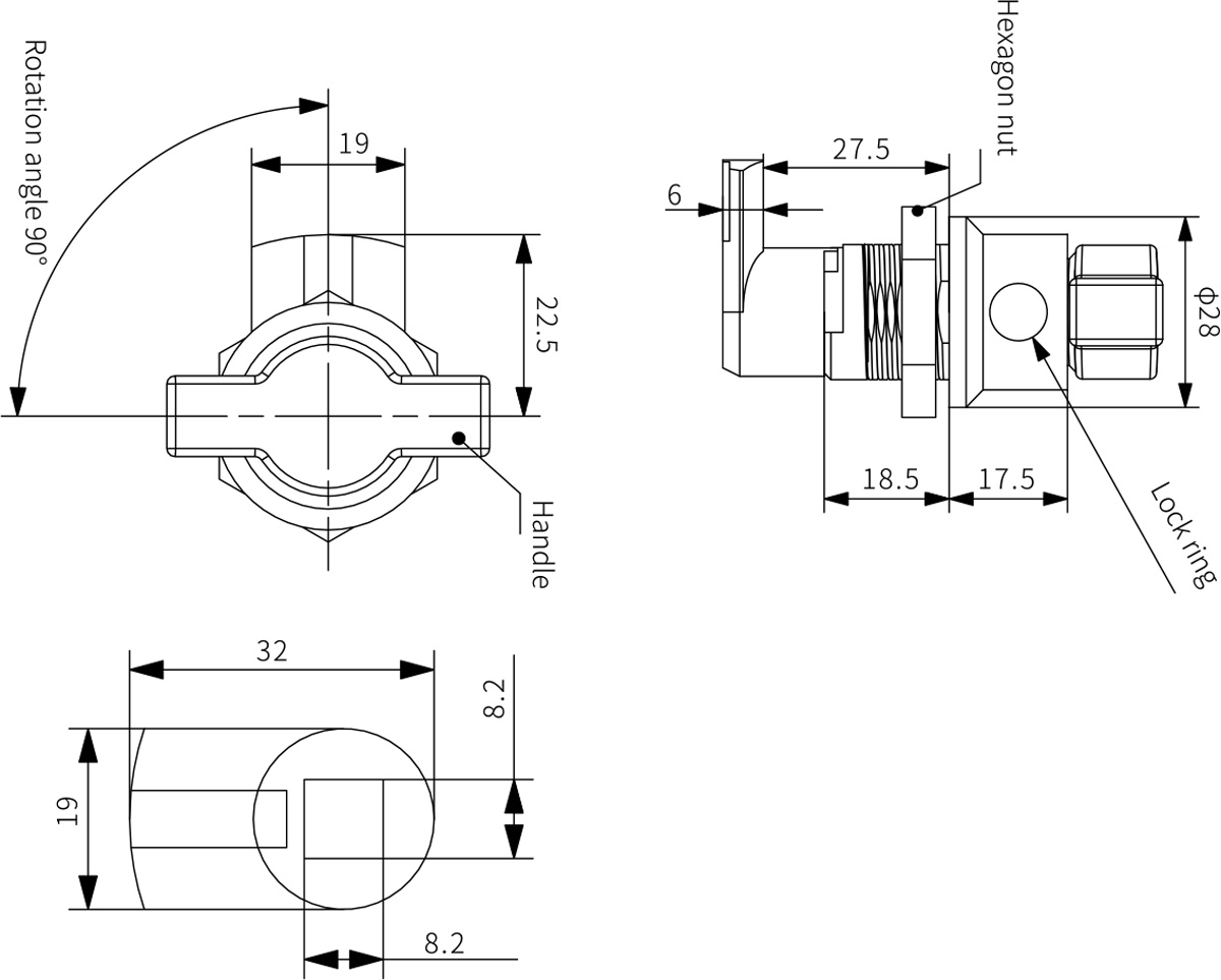 Quarter Turn Latch MS772